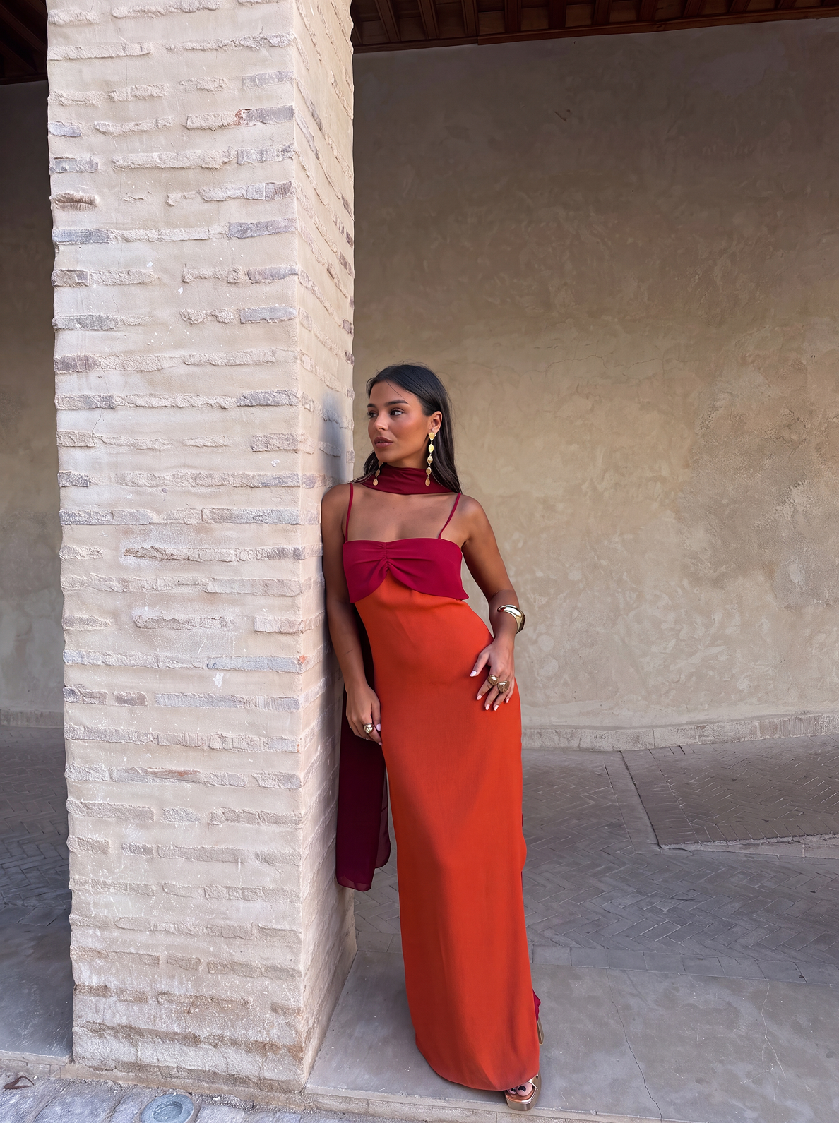 VESTIDO NARANJA ZAHARA