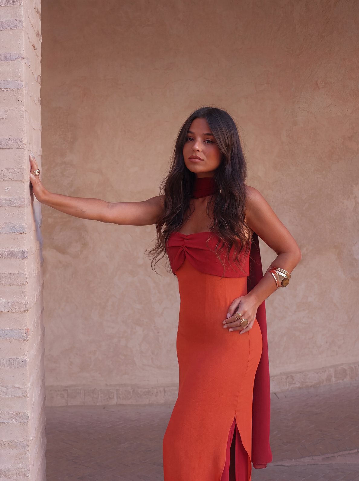 VESTIDO NARANJA ZAHARA
