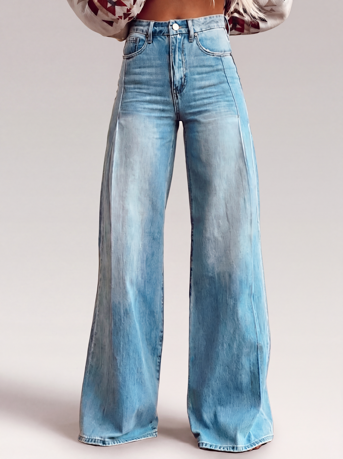 Lucia | Pantalones elegantes de pierna ancha
