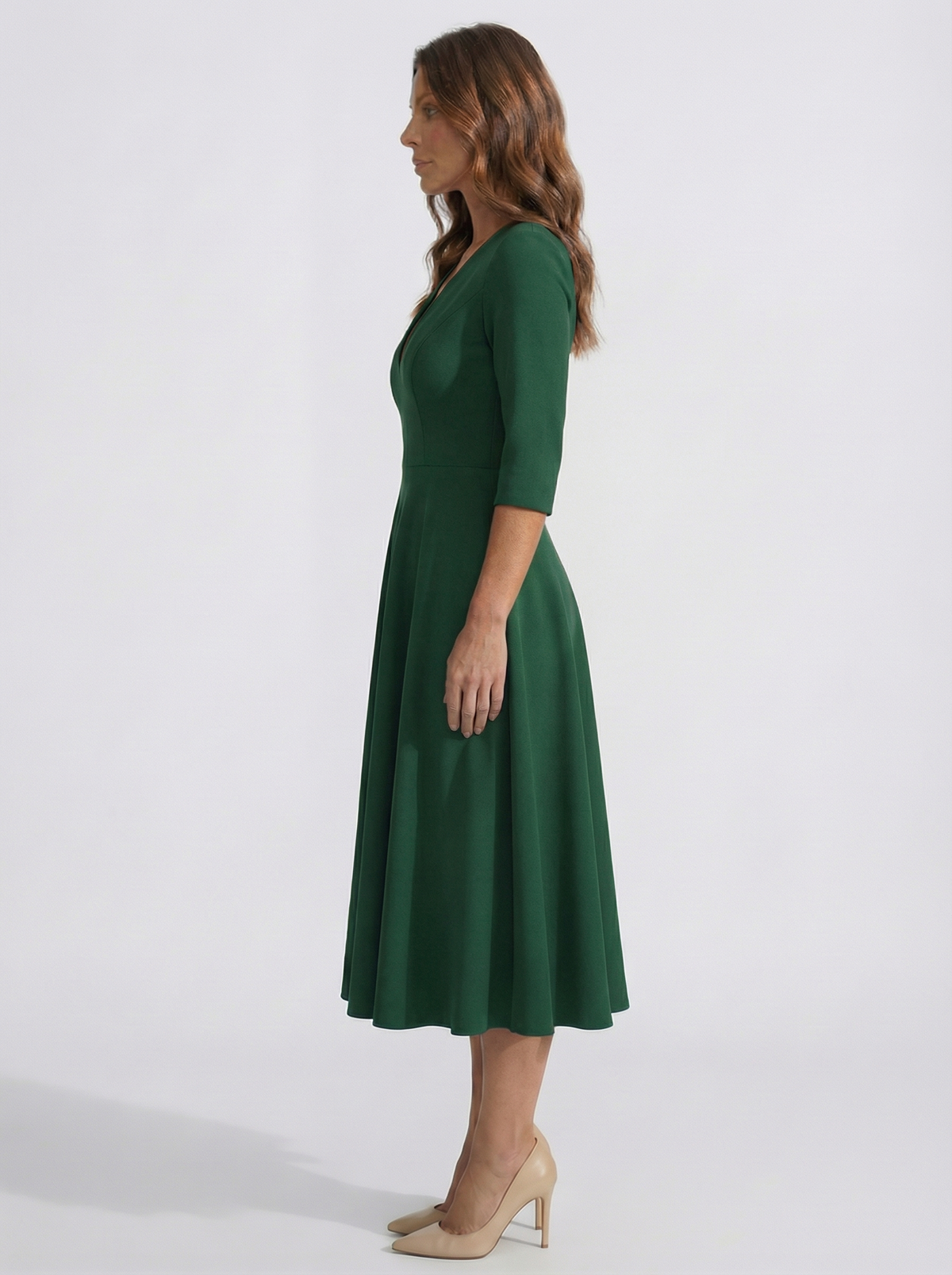 The Chiara | Vestido verde esmeralda NUA Selection
