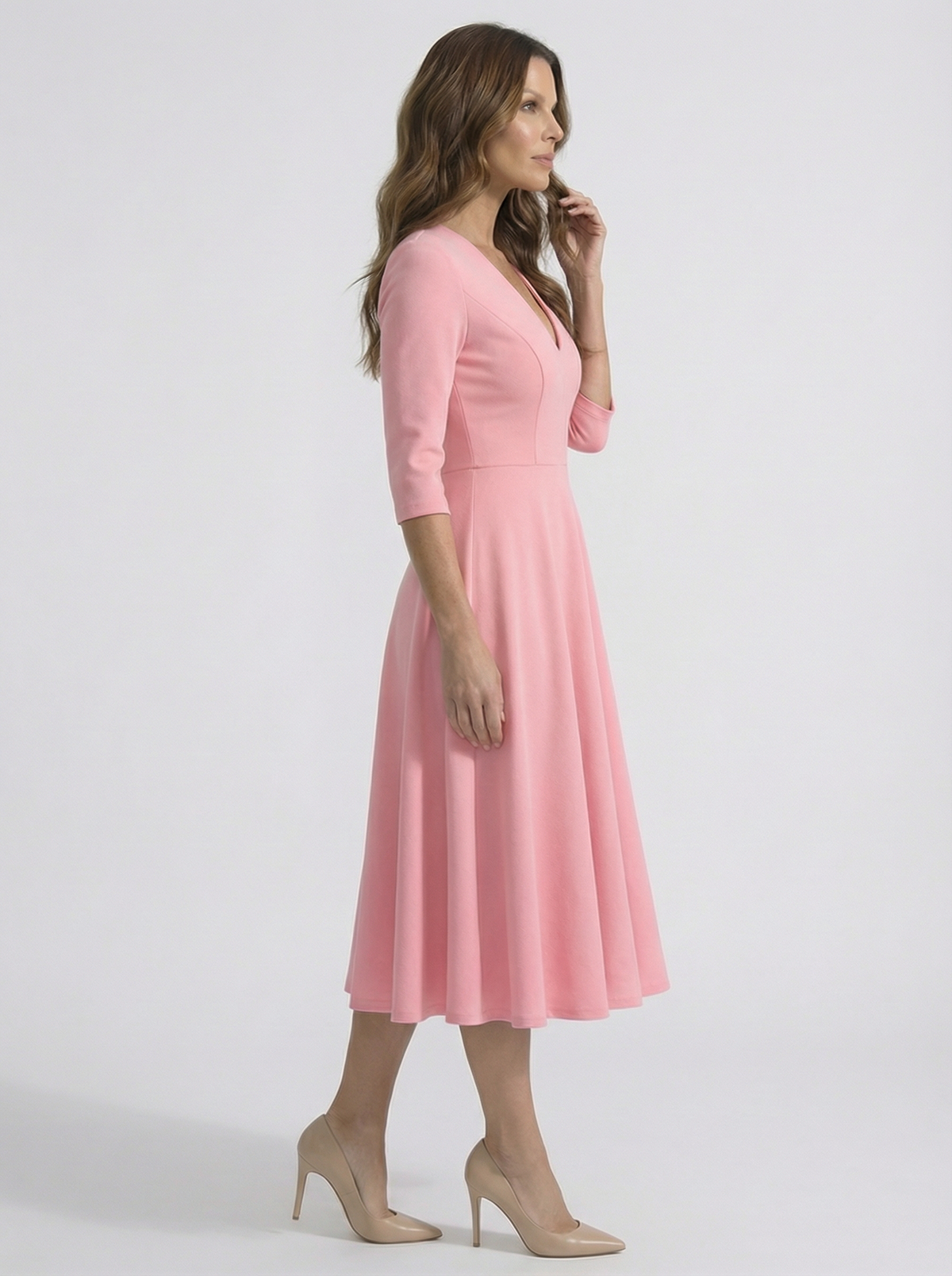 The Chiara | Vestido rosa palo NUA Selection