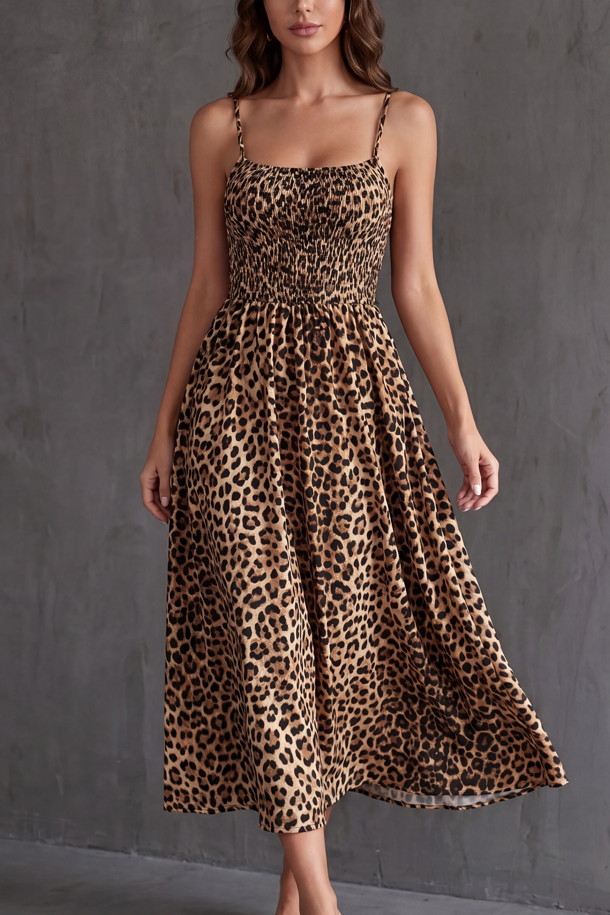 Vestido Dazy de tirantes de denim con línea A