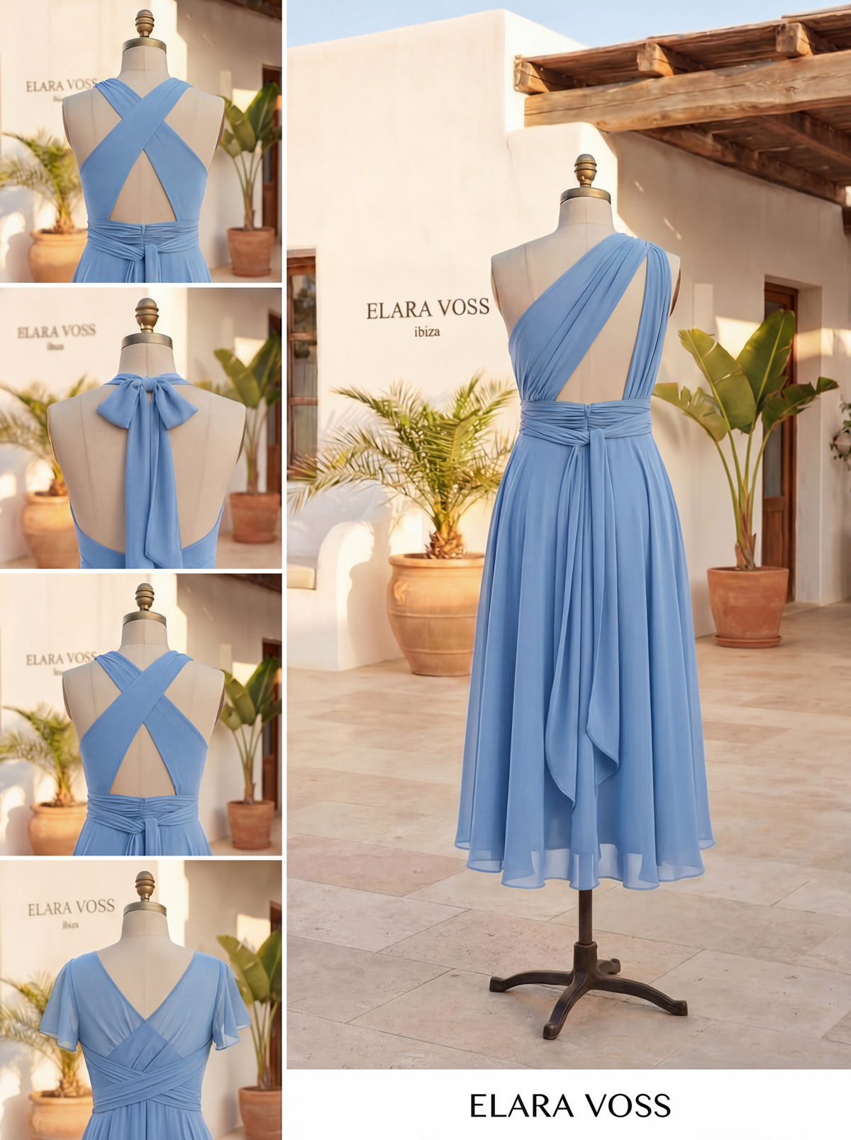 The Murano | Vestido multiposición azul claro