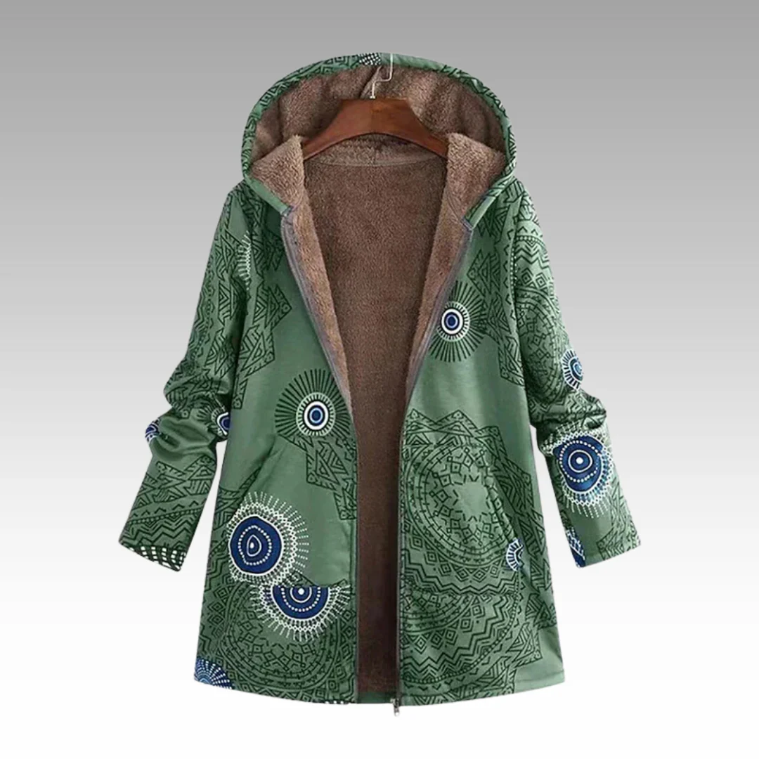 Cozeva™ - Parka con capucha cálida y suave para mujer