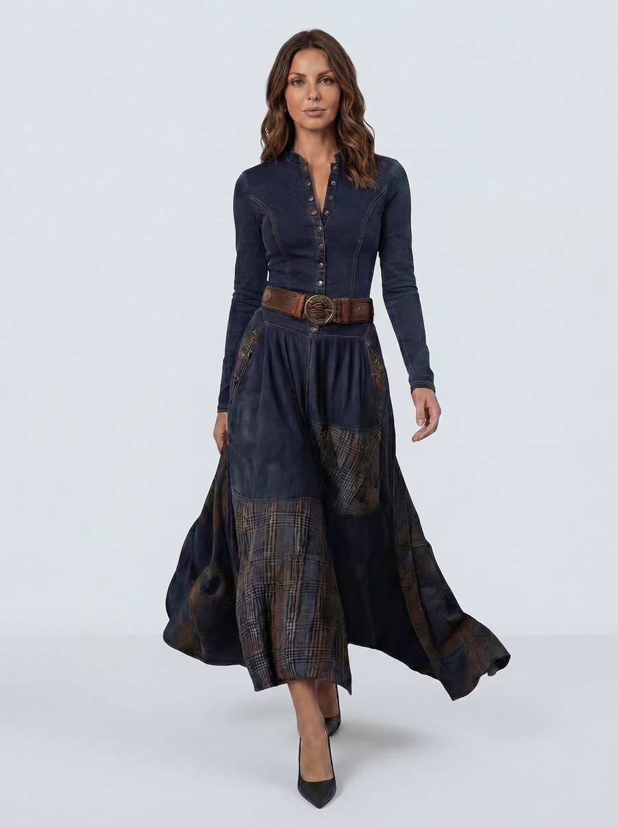 The Leonora | Vestido Suede