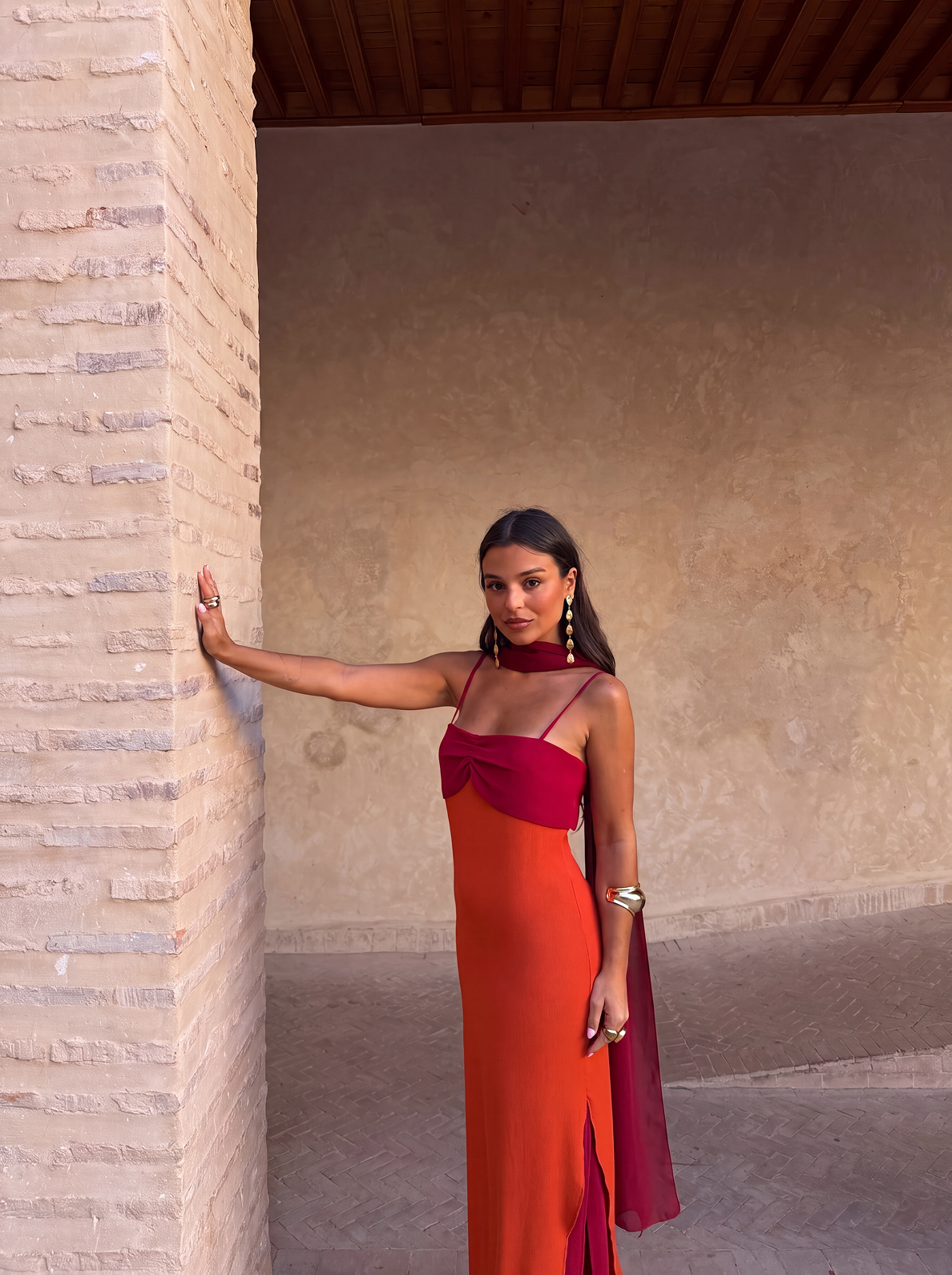 VESTIDO NARANJA ZAHARA