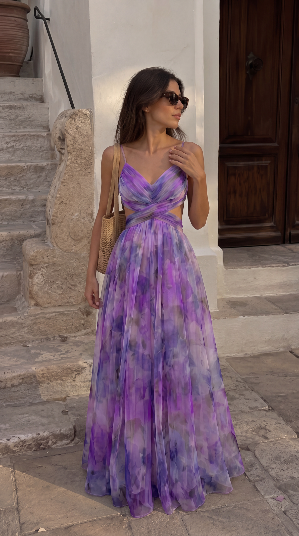 Giselle | Precioso vestido largo con estampado floral