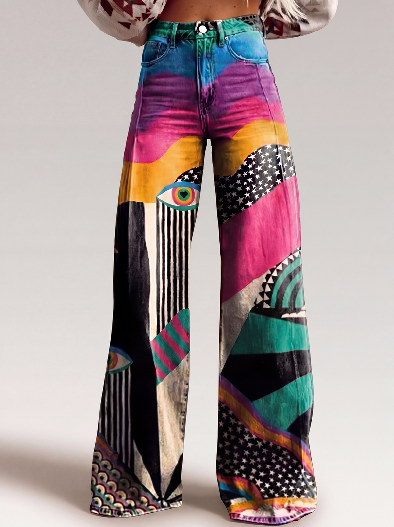 Talia | Pantalones acampanados estilo boho chic