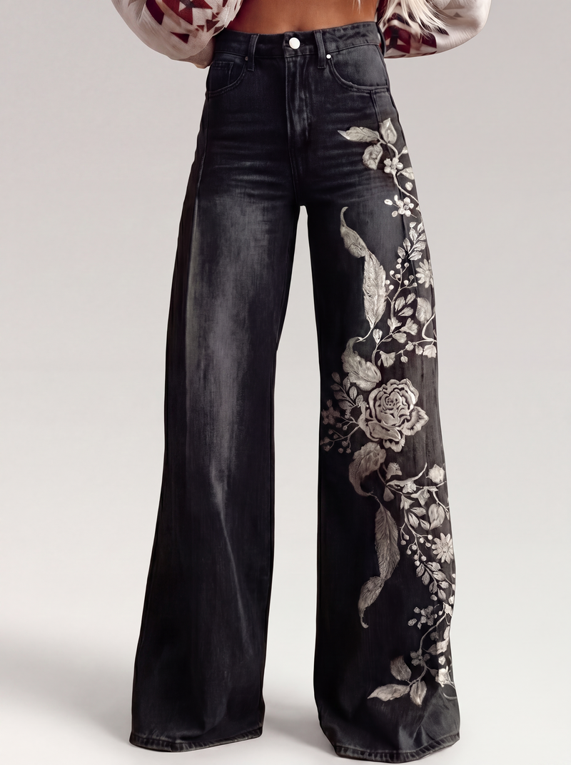 ECSLISSI | Pantalones elegantes de estilo bohemio