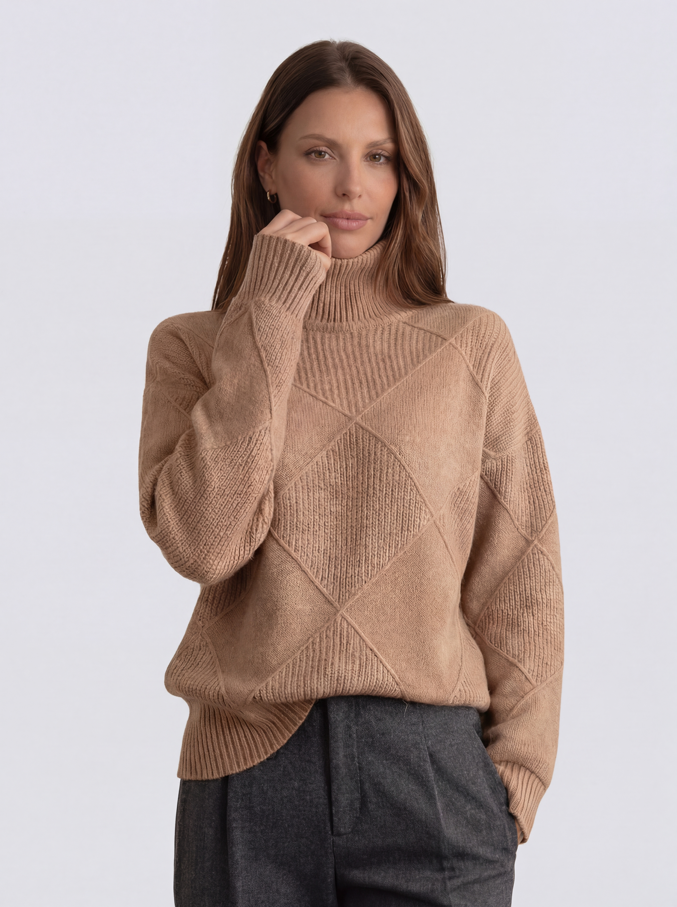 The Lauren | Fitted Turtleneck Suéter