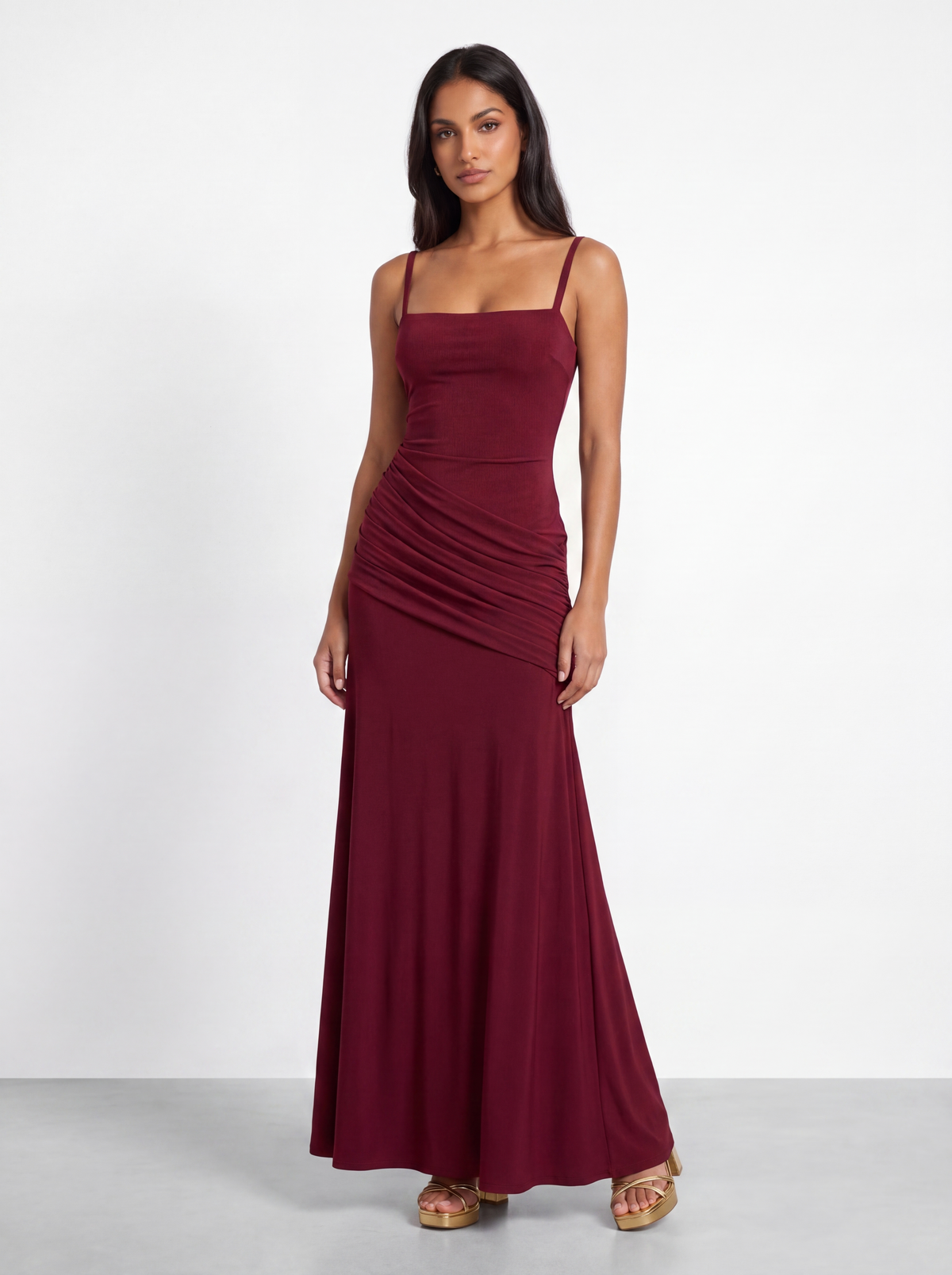 VESTIDO LARGO LUMESSIA MAROON