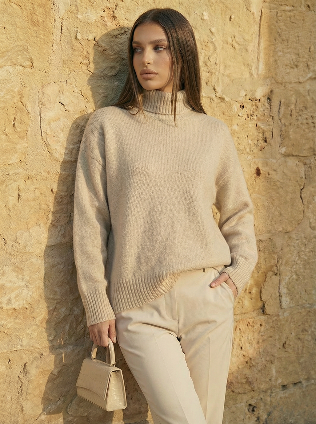 The Aura | Suéter Ribbed Turtleneck Knit