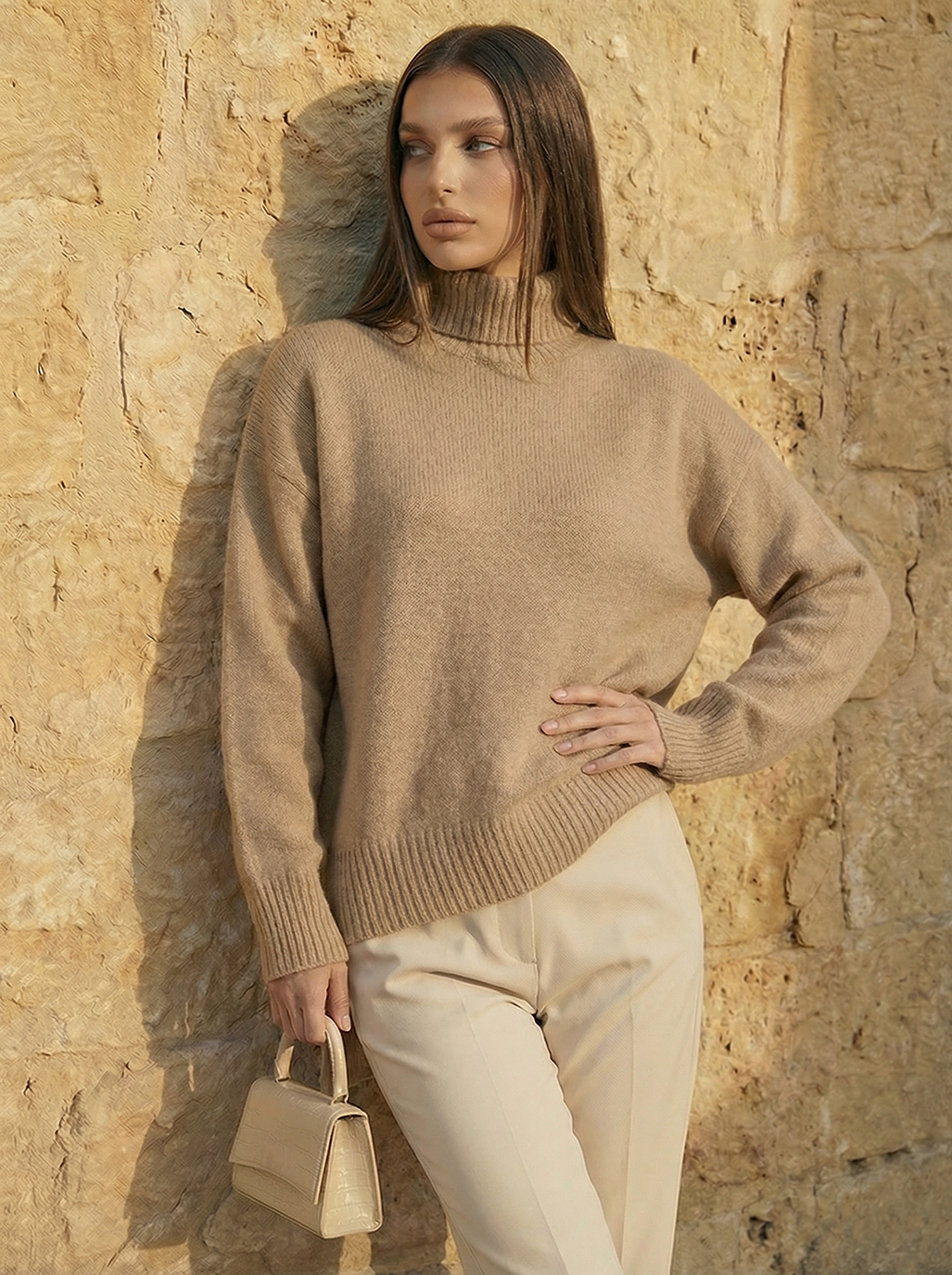 The Aura | Suéter Ribbed Turtleneck Knit