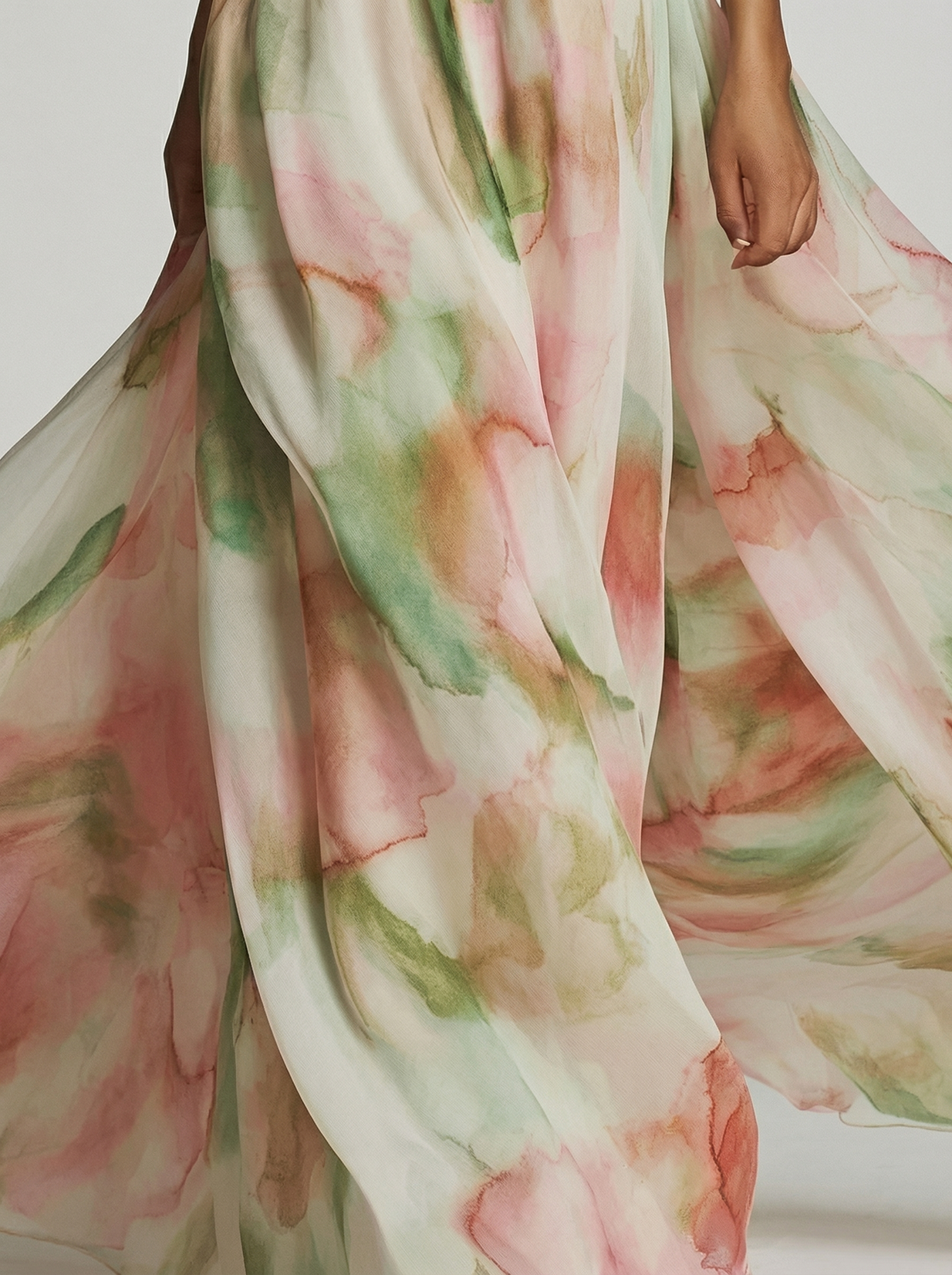 The Florence | Vestido Largo Floral de Un Hombro