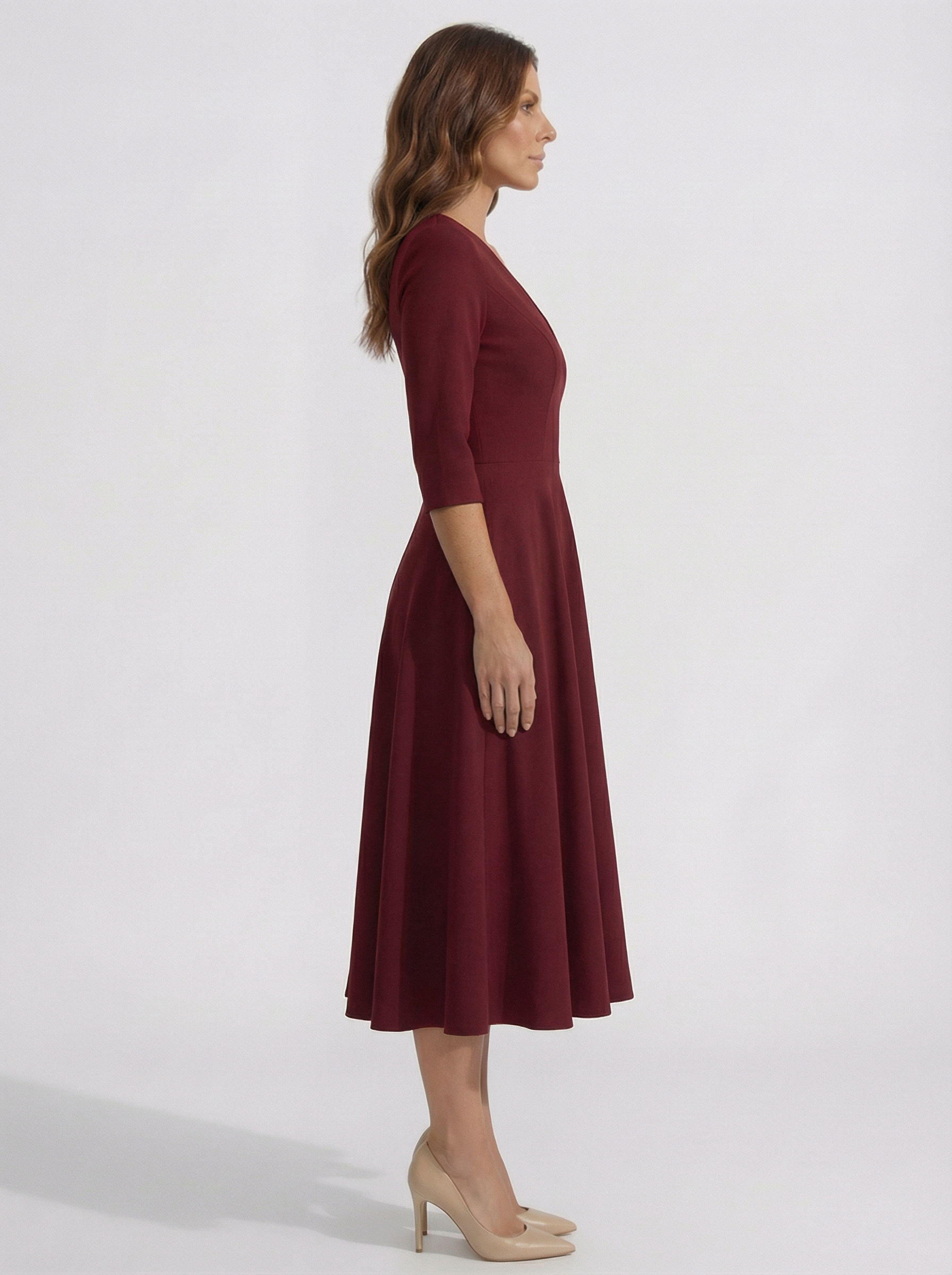 The Chiara | Vestido burdeos Lorenza Selection