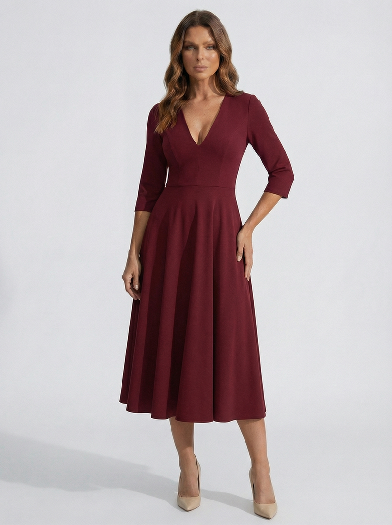 The Chiara | Vestido burdeos NUA Selection