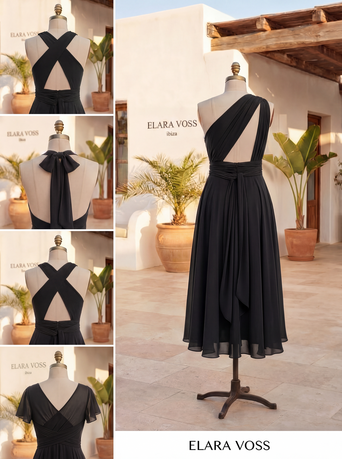 The Murano | Vestido multiposición negro