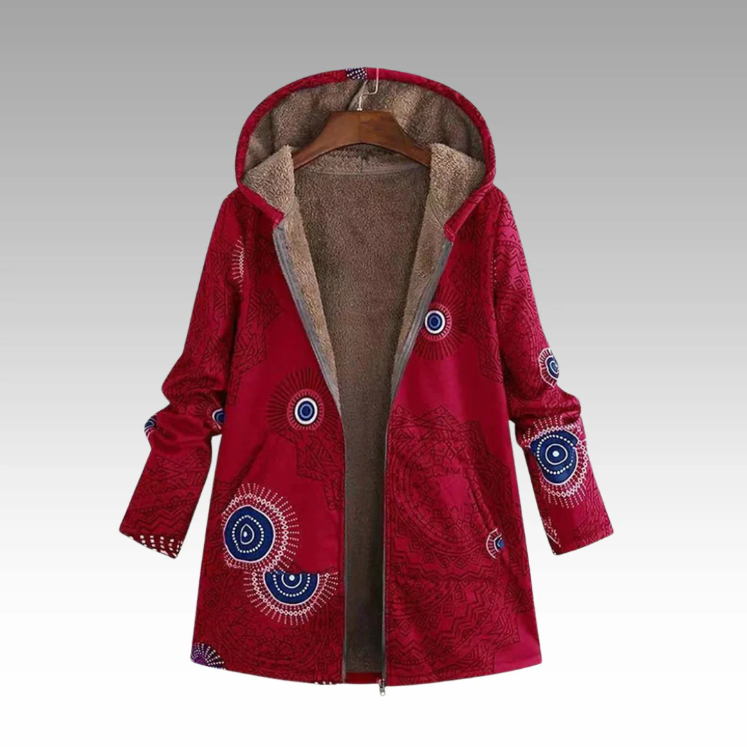 Cozeva™ - Parka con capucha cálida y suave para mujer